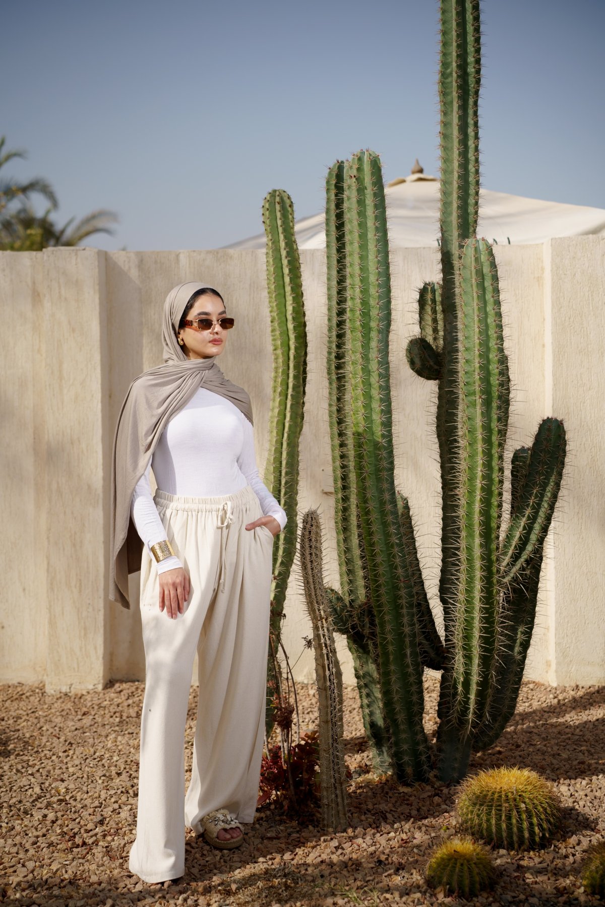 Comfy Linen pants -  light beige