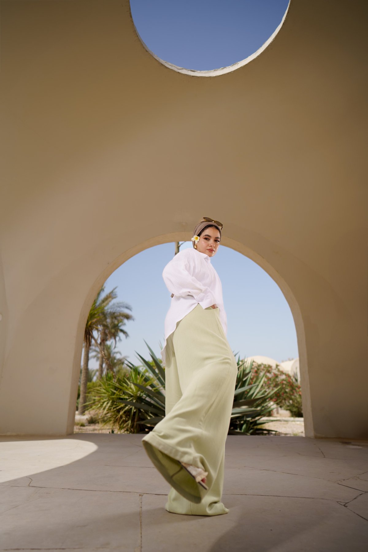 Comfy Linen pants -  light green