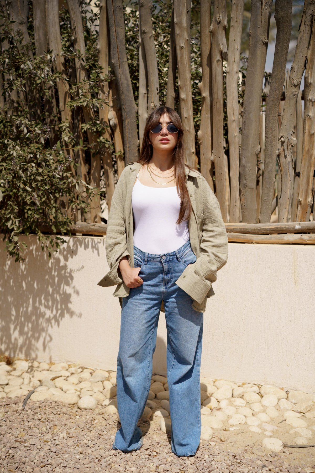 Cotton comfy shirt - Olive