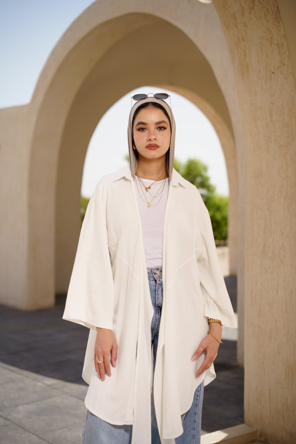 warp kimono – off white