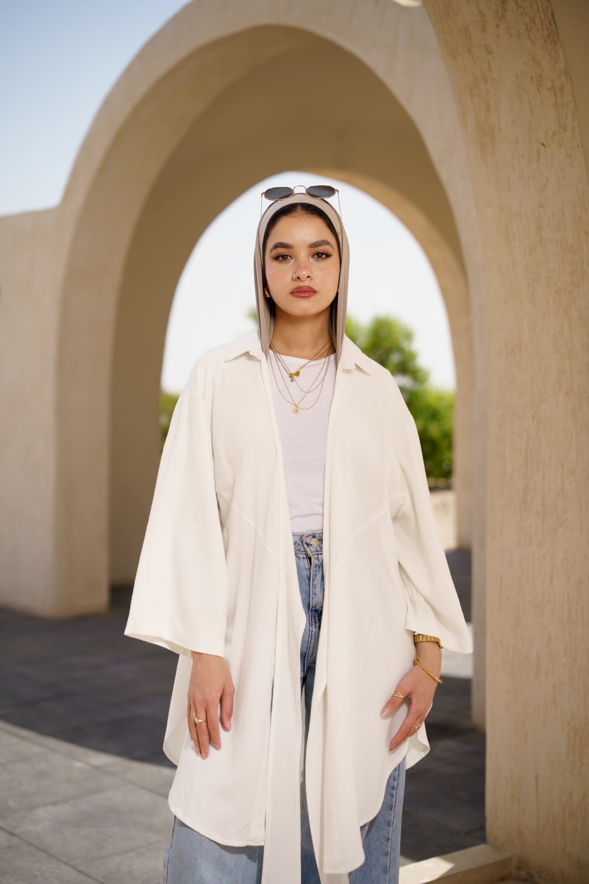 warp kimono - off white