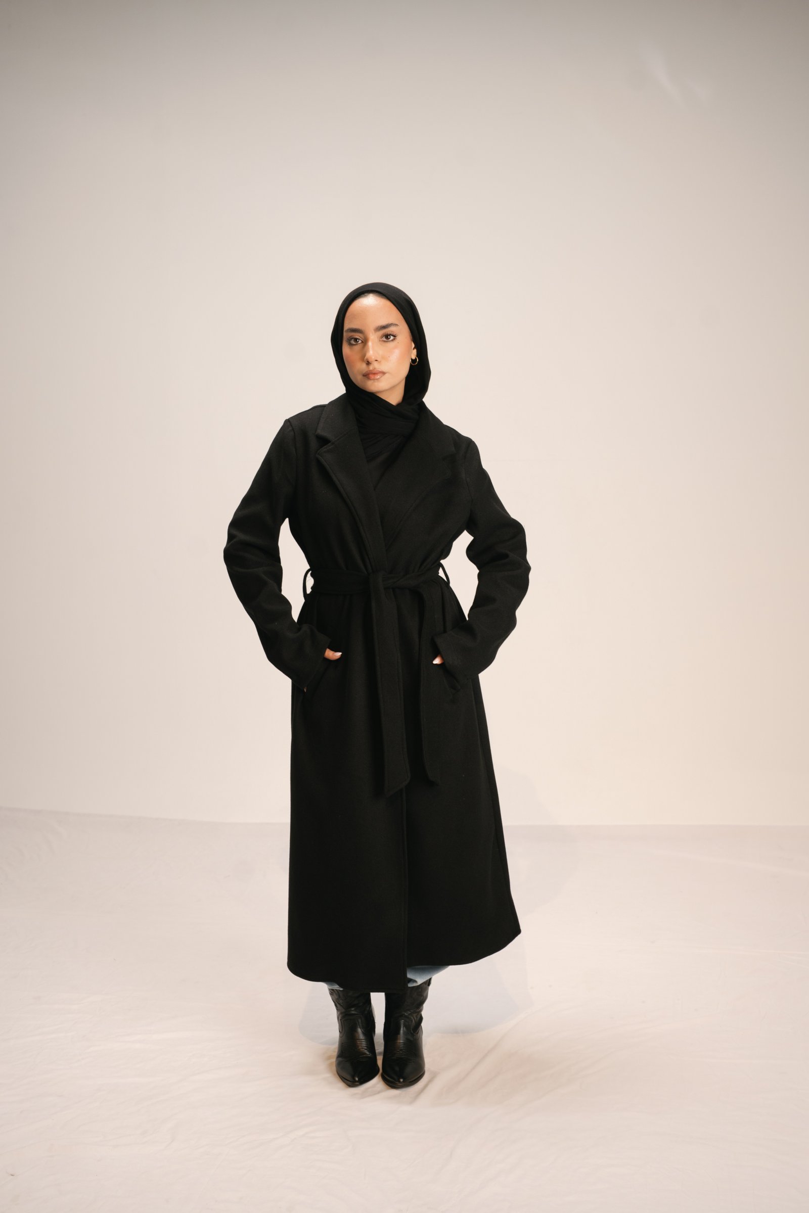Long coat -black